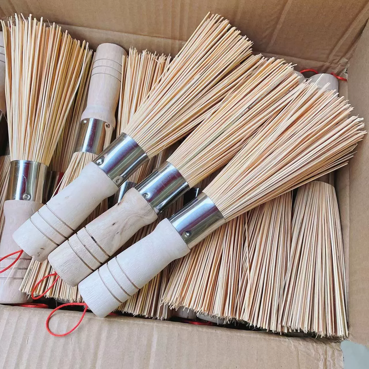 Старая bamboo pot brush, артефакт ручной работы, щетка для кастрюли бамбуковая, плита посуды помывка без масла