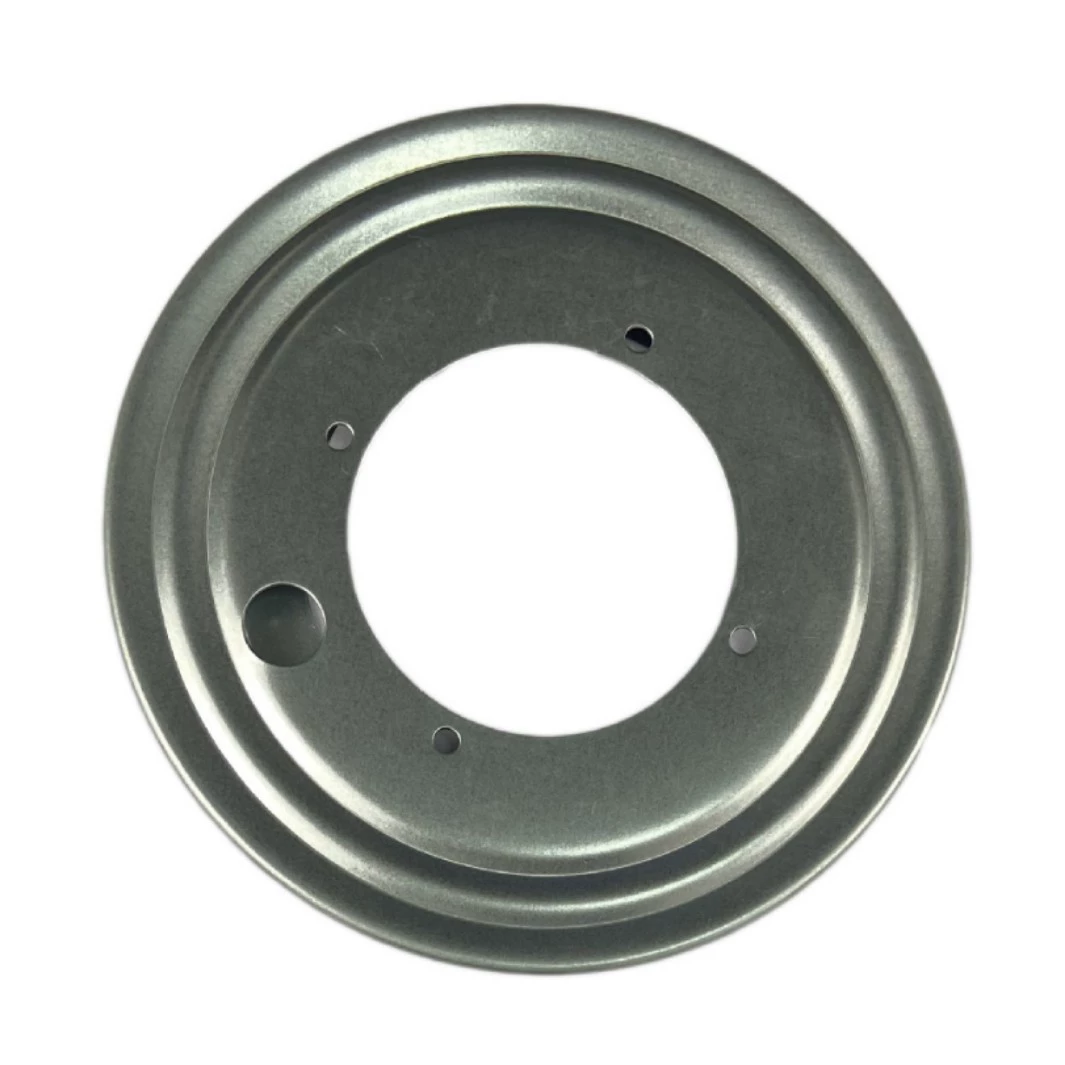 5.5 inch hollow round iron turntable display stand TV cabinet cosmetic mirror rotating base galvanized furniture hardware manufacturer