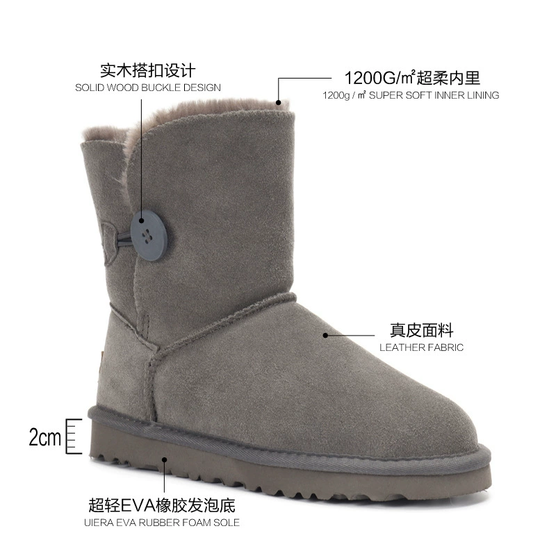 5853 Snow Boots Women's Snow Shoes Winter Shoes Women's Cotton Boots Women's Shoes Women's Boots Snow Cotton TUGGYΤUGGΥ