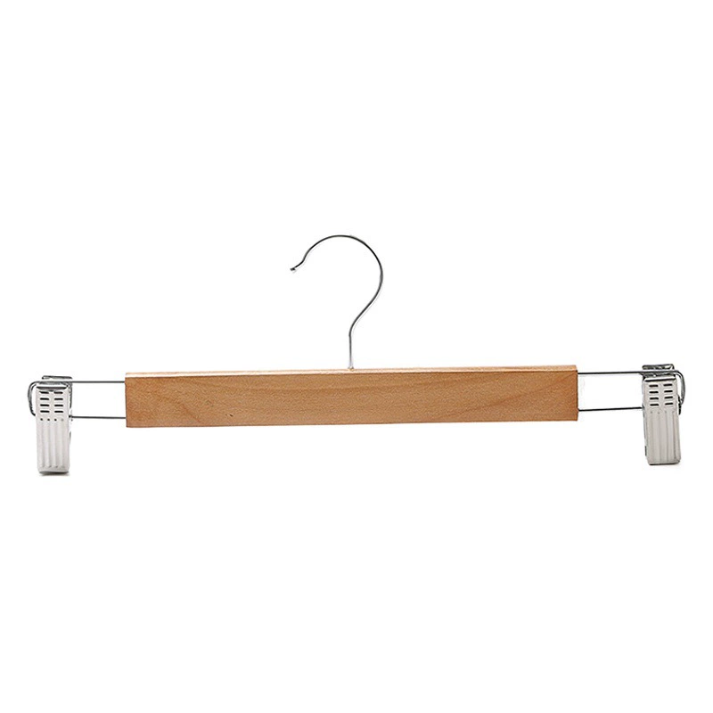Вешалка для брюк из цельного дерева, зажим для нижнего белья, бытовая бесшовная вешалка для брюк, женская юбка, многофункциональная вешалка для брюк, оптовая продажа