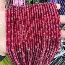 2*4天然石水晶玛瑙帝皇石算盘珠隔片串珠饰品手作diy手链项链配件