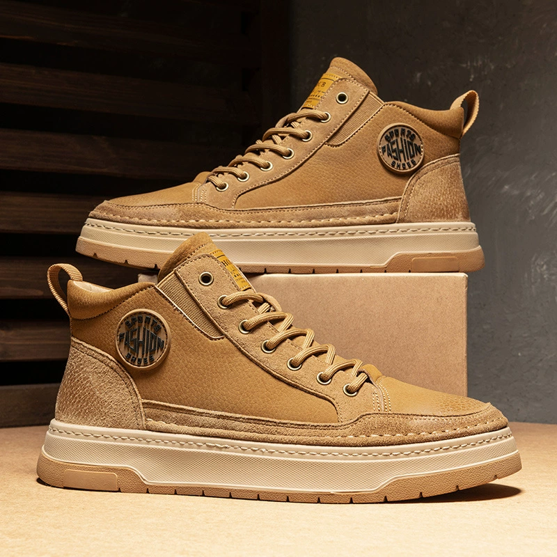 Мужская обувь среднего и высокого уровня осенняя обувь на открытом воздухе ретро повседневная спортивная обувь для мужчин