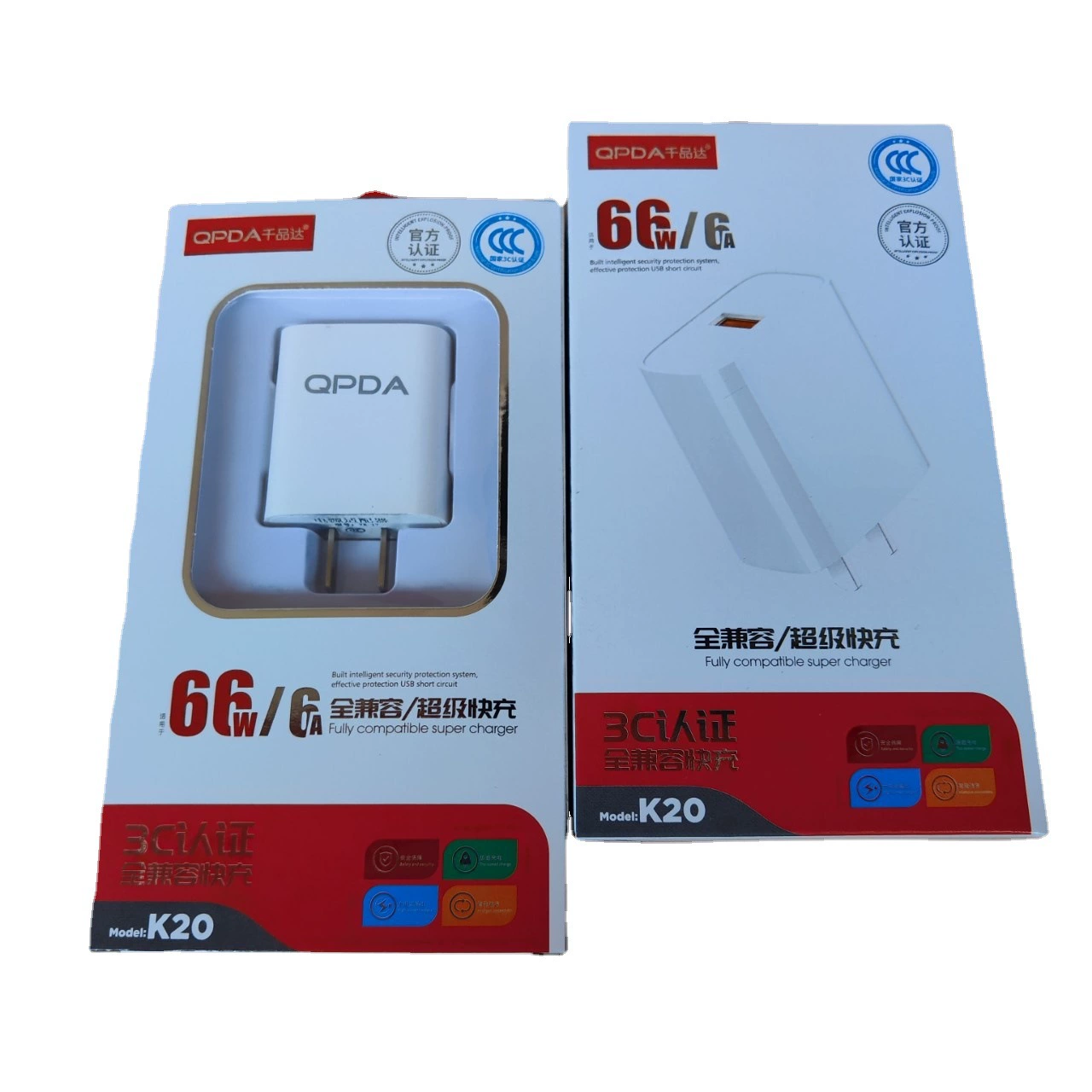 Бренд K20 K22 66W Полная и Мгновенная зарядка 3C аутентификация Зарядное качество Высокий боец Оптовая продажа