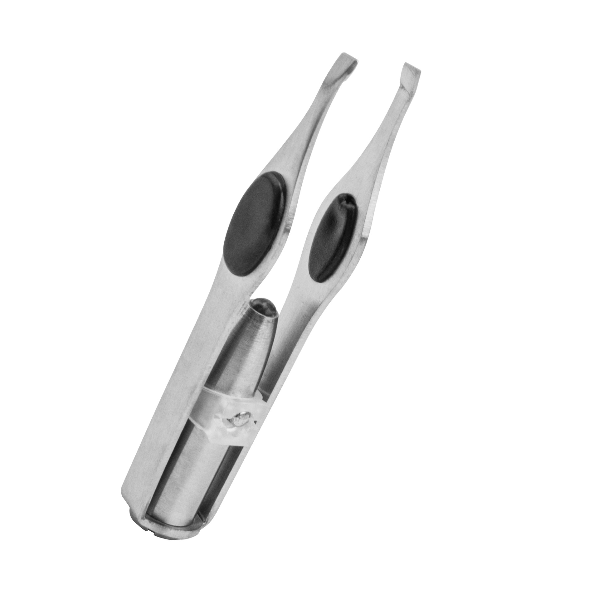 Suministro directo de fábrica con luz LED flecha patrón ceja clip Acero inoxidable ceja que forma la herramienta ceja belleza con luz ceja clip