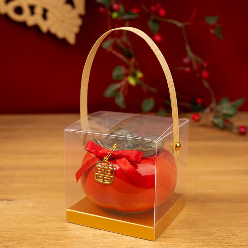 레드 [해피 스타일 + 여행가방] - [대형] 내부 및 외부 유약 업그레이드 모델