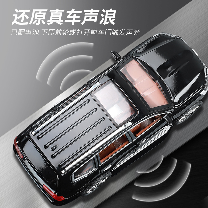 Shengrun 1:24 Alloy Pull-Back Car Artificial Sound and Light Inertia Car Model Boy Exquisite Ornaments Toys Wholesale