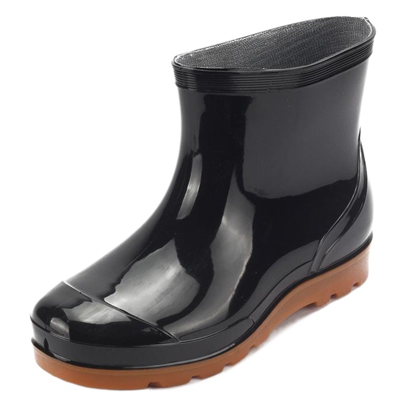Camuflaje de moda antideslizante tubo bajo Botas de lluvia transpirables Botas de lluvia de los hombres zapatos de agua lavado de coches trabajo pesca zapatos de goma botas de agua zapatos individuales