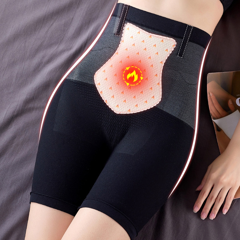 Women's High-Waisted Thermal Underwear Autumn Winter Warm Flat-Legged Tummy Control Hip Lifting Body Shaping Waist Cinching Pants_voghion.com