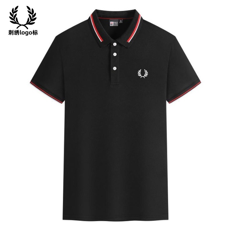 Cross-Border Fred Perry Men's Summer New Short-Sleeved Polo Shirt Business Casual Lapel Paul Trendy Brand