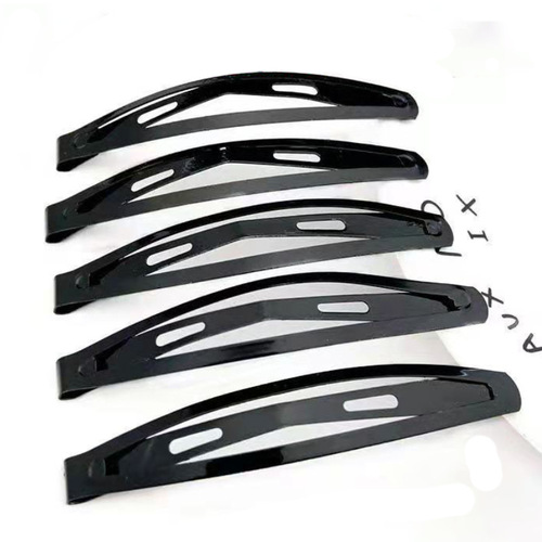 Korean style simple black BB clip adult girl back head hair clip internet celebrity metal broken hair one-word clip hair accessory