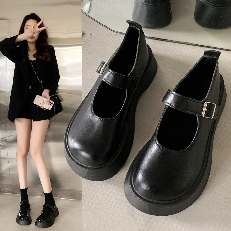 Retro Japanese low Mary Jane shoes flat