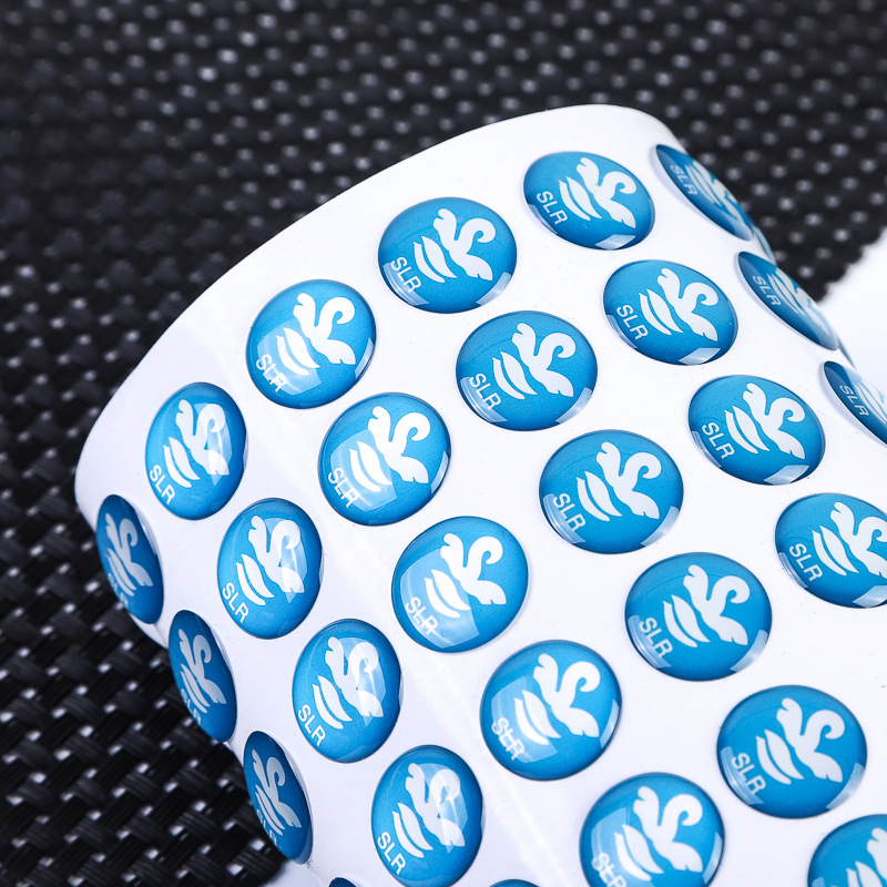 透明PVC水晶滴塑标签定做PU圆形不干胶软胶标贴LOGO滴胶贴纸定制