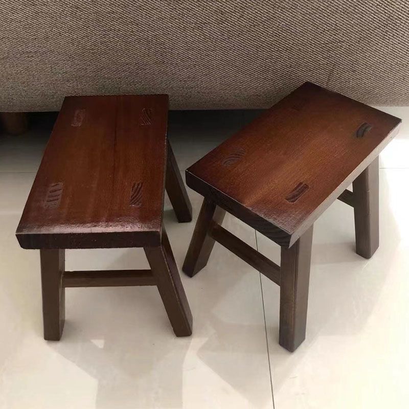 純木スツール、無垢材の小さなスツール、家庭用小さなベンチ、小さなスツール、低いスツール、耐久性のあるリビングルーム、おばあちゃんの橋ダンスパフォーマンススツール|undefined