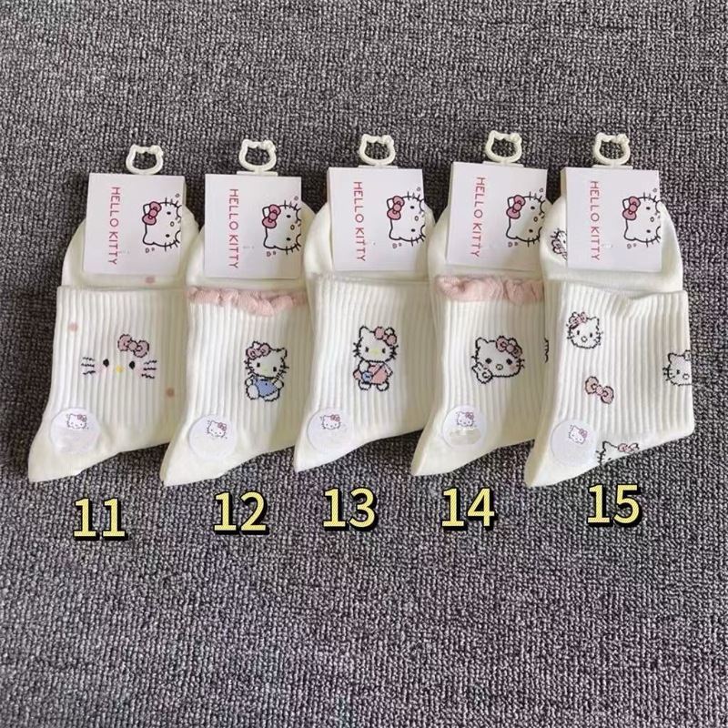 女款秋冬季中筒防臭透气可爱卡通日系中长袜白色ins学生秋季袜子|undefined