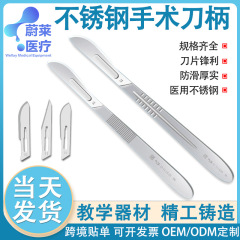 ステンレス手術シャンク厚さ3号4号工業獣用練習彫刻シャンク実験生物解剖ブレード