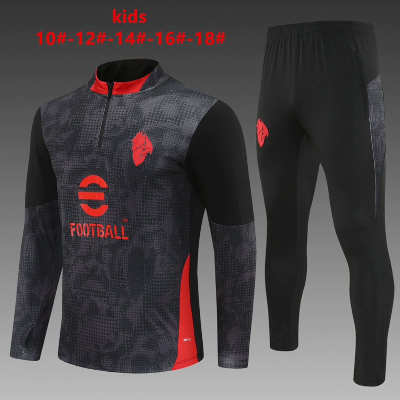 Бразильская тренировочная спортивная экипировка Barcelona Arsenal Tottenham Napoli Feyenoord AC детская с длинным рукавом костюм