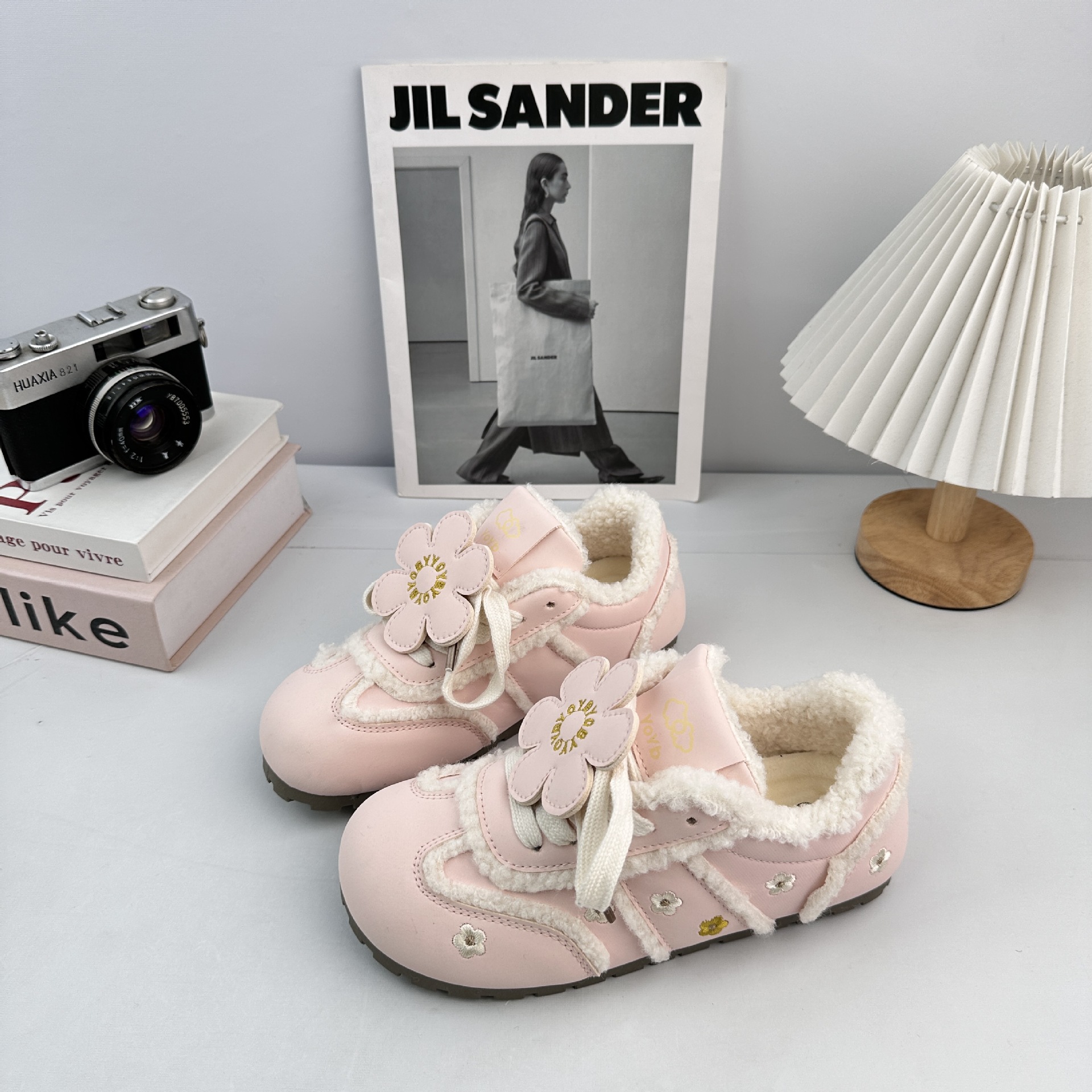 Farwave Ballet 2025 estilo de invierno de moda del campus zapatos de algodón caliente 2719M
