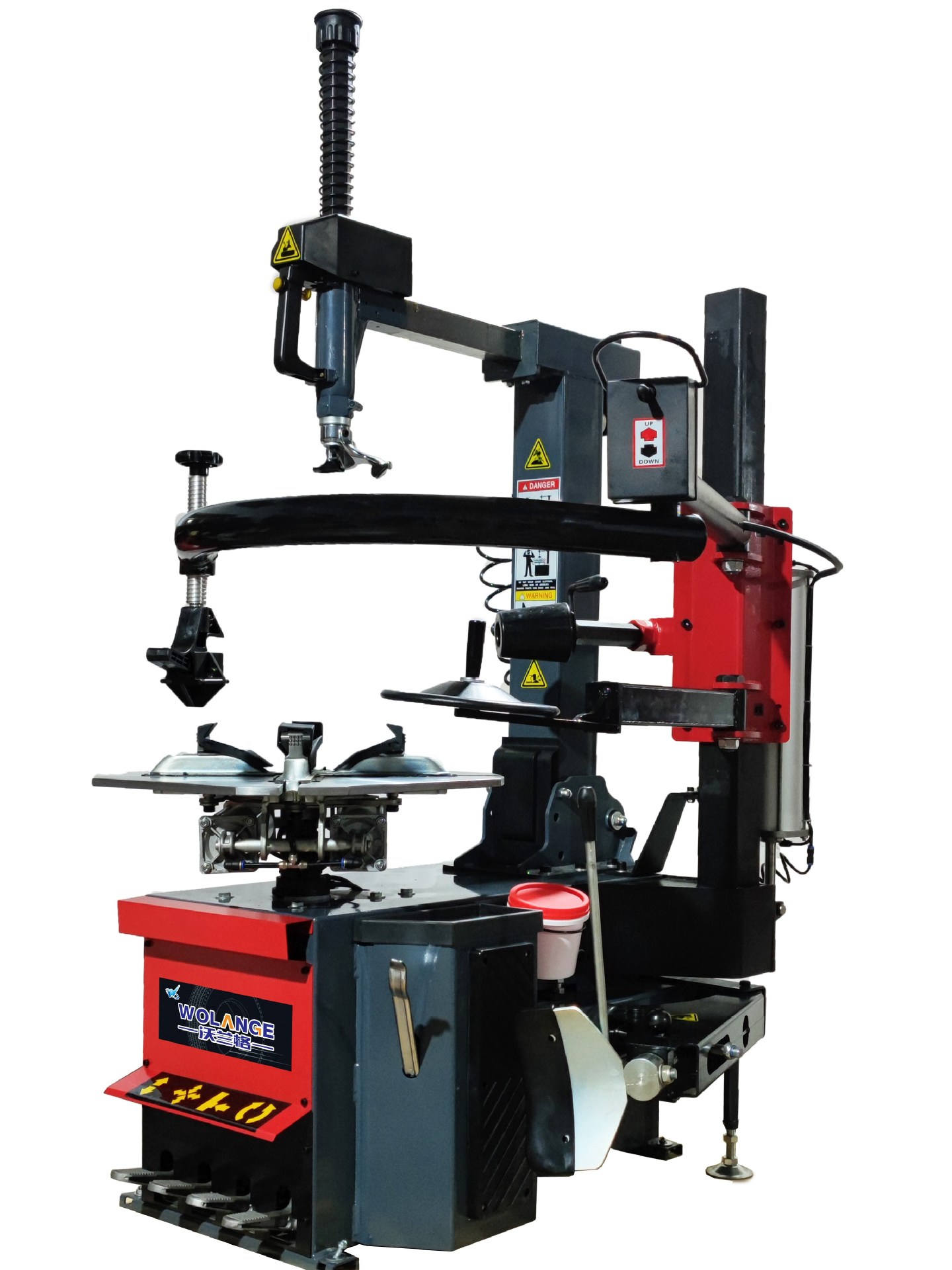 轮胎拆胎机货车大型扒胎机汽保设备后仰全自动拆装格w-808