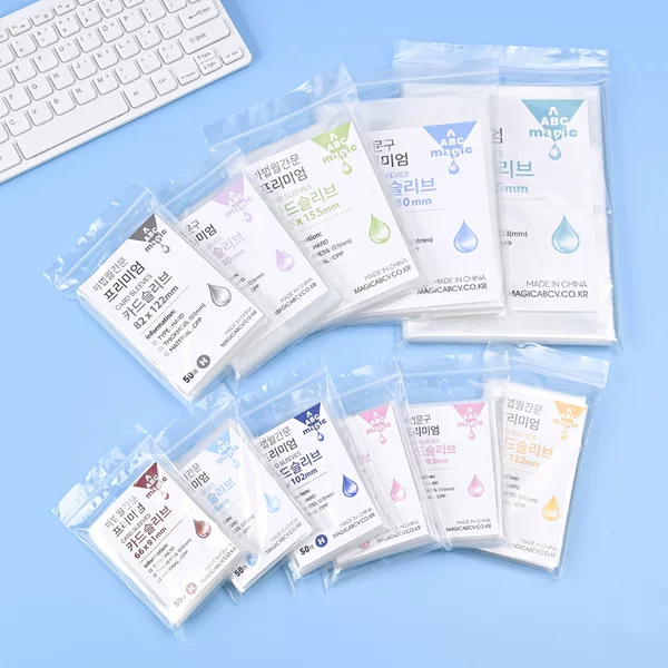 20 Silk card film CPP thickened HD high transparent protective cover album small card card holder card bag protective film Polaroid