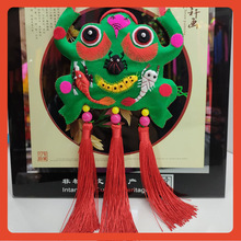 ✅【端午节礼物】庆阳香包手工刺绣五毒绣花绿色青蛙挂件礼品12