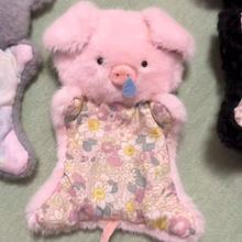 diy手工安抚小猪玩偶材料包小鼠超萌娃娃治愈安抚粉色手帕娃娃猪