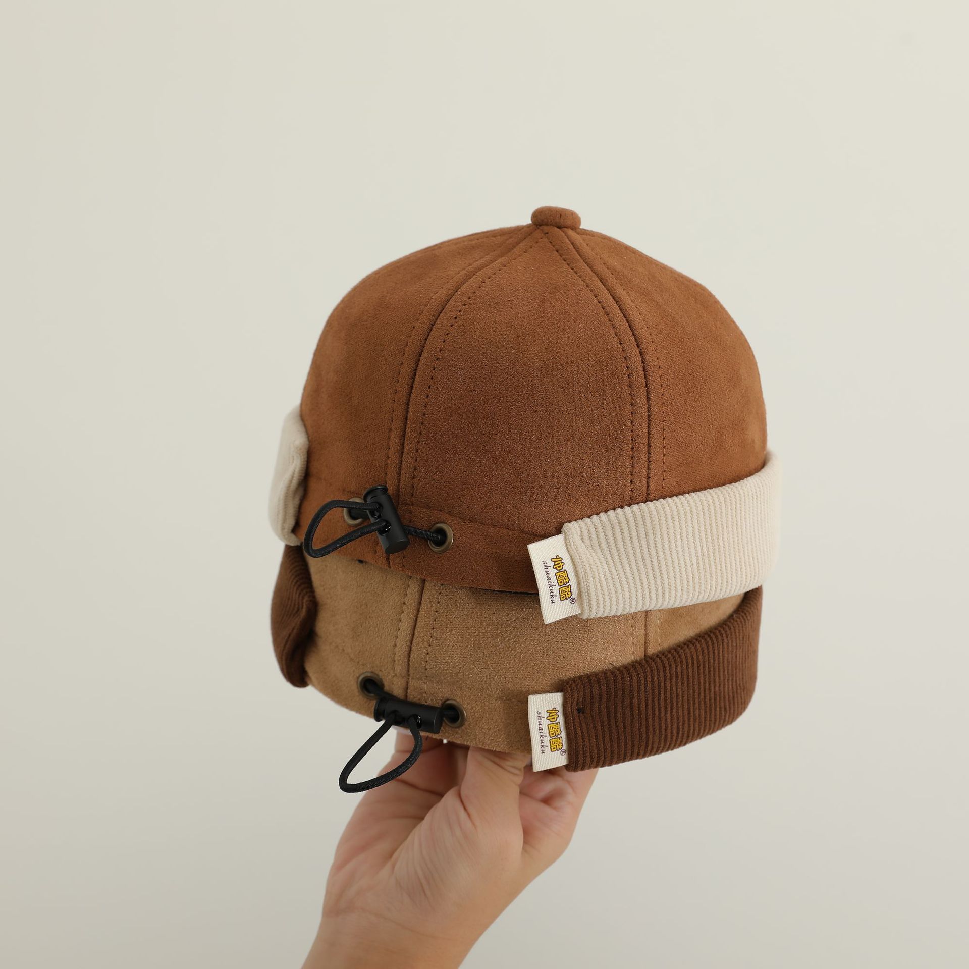 Sombreros infantiles primavera y otoño para niños, sombreros de estilo extranjero, sombreros de invierno para niños, sombreros de piel de melón coreanos, moda cool