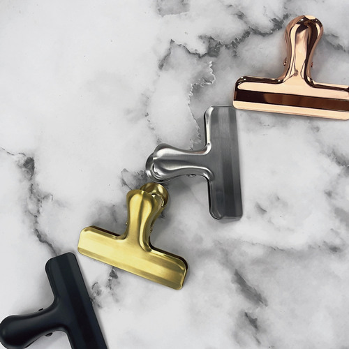 Snack Seal Clips, Stainless Steel Electroplated Food Clips, Document and Bill Holders, Kitchen Clips, Tool Manufacturer Wholesale