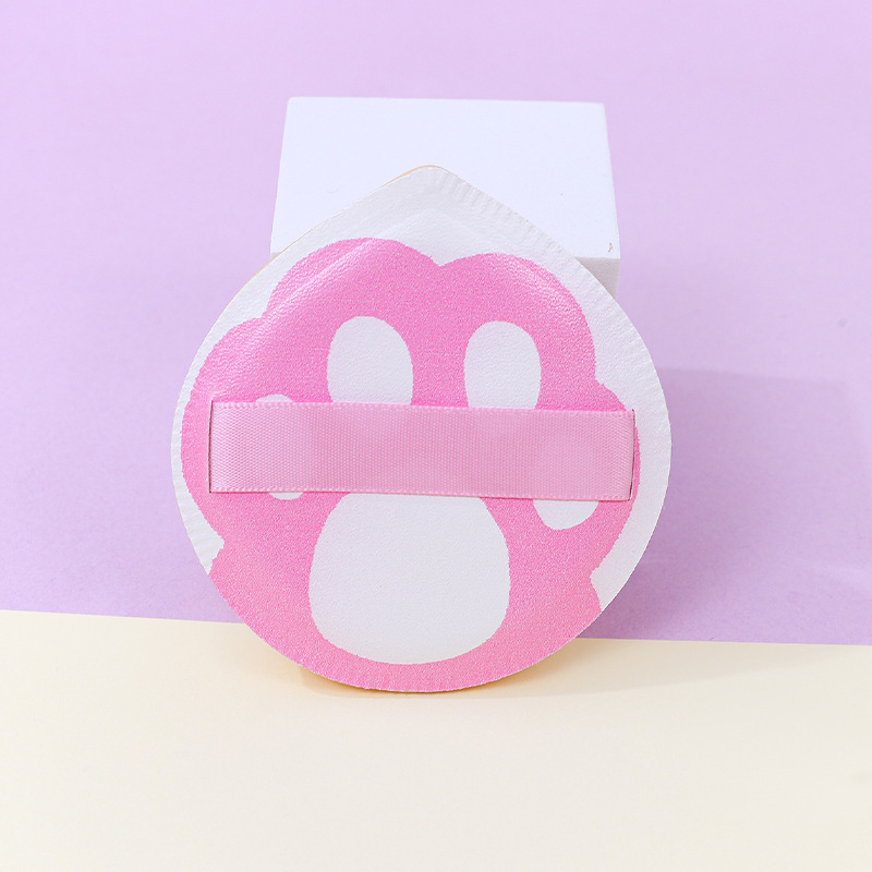 Patas de gato personalizadas de fábrica, soplo de algodón de azúcar, poliuretano grueso grande, pata de oso, esponja de maquillaje, cojín de aire se agranda cuando se expone al agua