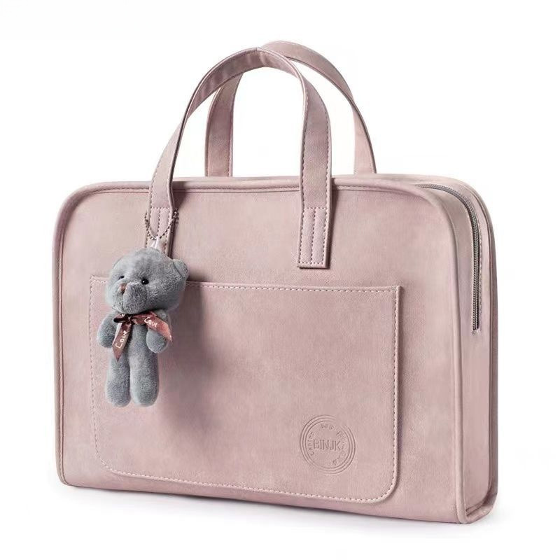 Large-Capacity Computer Bag, Anti-Fall, Shock-Proof, Thickened, Portable, Shoulder-Carryable, Suitable for Apple Notebooks, Simple New Style Large-Capacity Computer Bag, Anti-Fall, Shock-Proof, Thickened, Portable, Shoulder-Carryable, Suitable for Apple Notebooks, Simple New Style