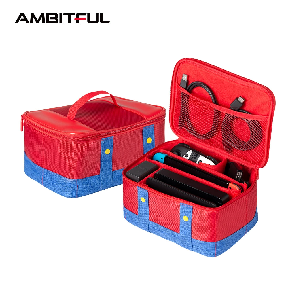 Подходит для косметички Nintendo Switch, защитная сумка ns Mario, oled-игровая консоль, косметичка большой вместимости