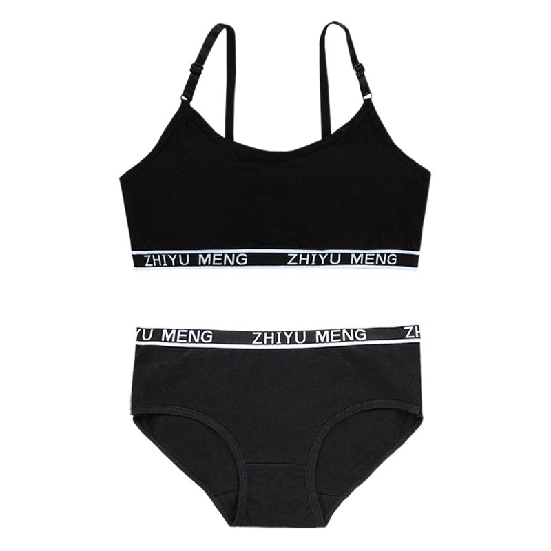 Комплект бюстгальтеров для девочек, регулируемый, с вкладышами, без косточек, на тонких бретелях, хлопок, для школьниц, экспорт, для старшеклассниц, 8-16 лет