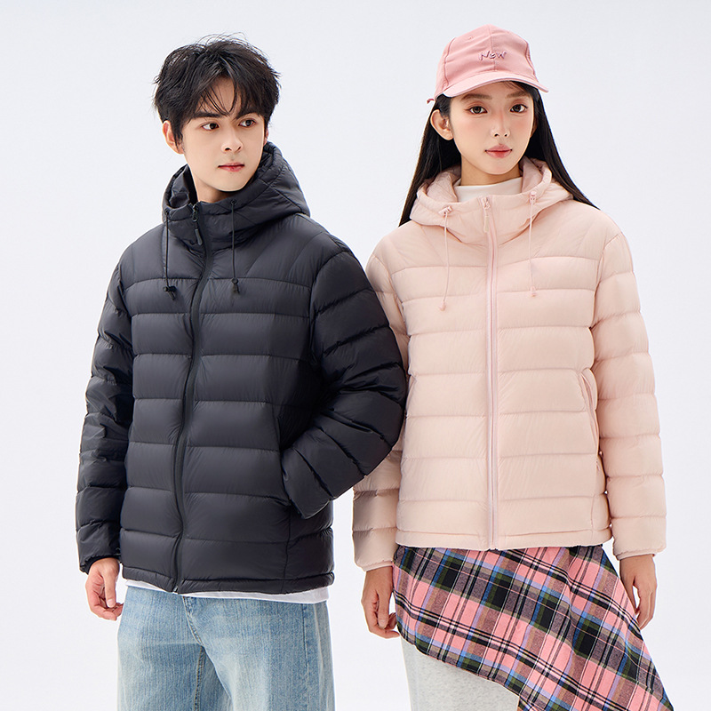 2025 Autumn/Winter Hooded Lightweight 95% White Duck down Rib Style Plus Size for Chubby Women Extra Large 150kg down Jacket 250