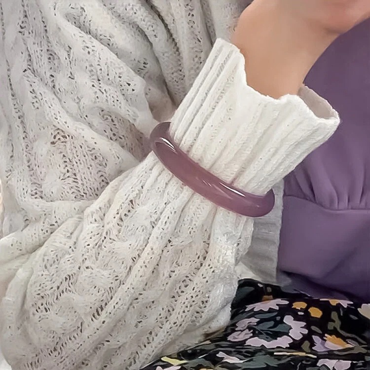 卸売り天然瑪瑙ブレスレット女性モデルバイオレット氷種玉ブレスレット帝王紫高氷透玉髄ブレスレット女性|undefined