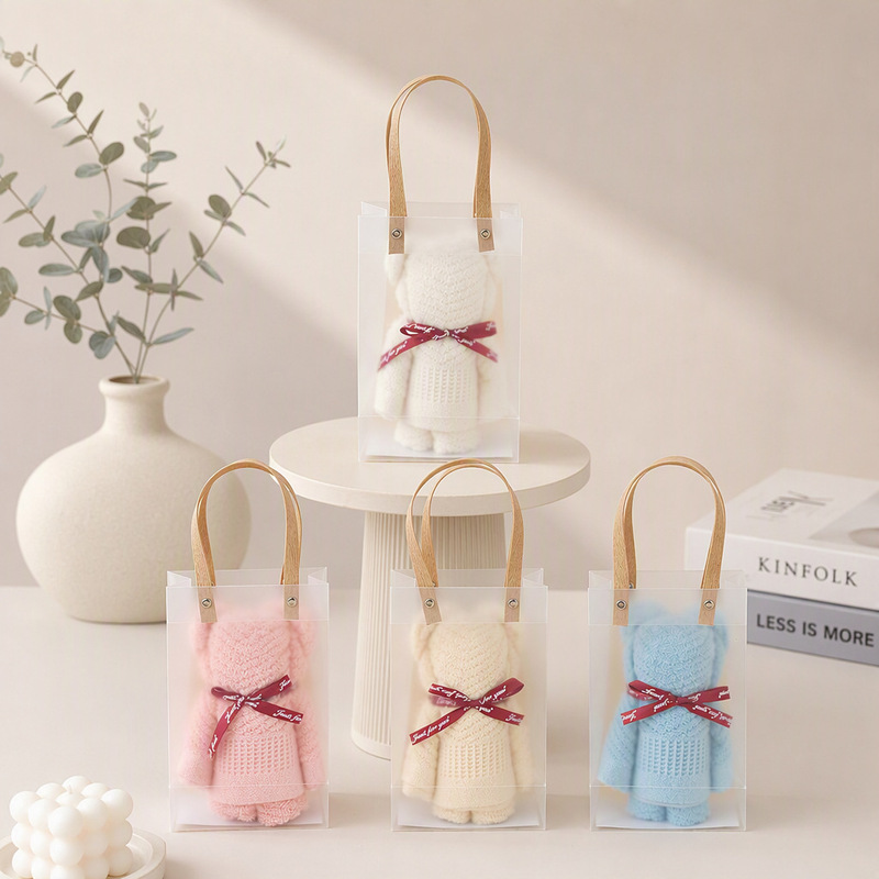 Pure cotton bear towel hand gift cotton absorbent towel wedding gift towel doll hand gift towel a wholesale Pure cotton bear towel hand gift cotton absorbent towel wedding gift towel doll hand gift towel a wholesale
