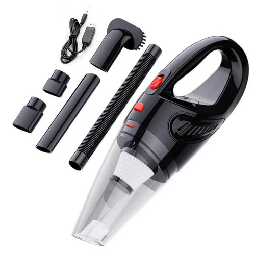 Car vacuum cleaner wireless high power dry and wet two-in-one mini car vacuum cleaner home wireless charging colorful box in English