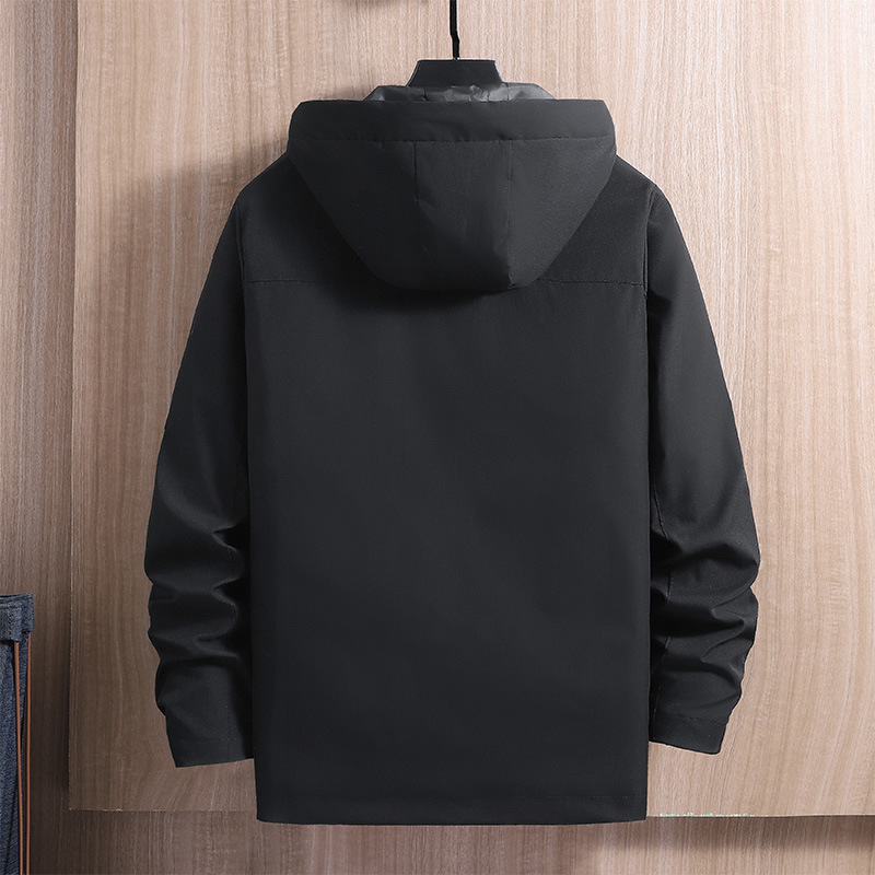 Giacca con cappuccio 2024 Primavera e Autunno nuova versione coreana da uomo casual giovane versatile giacca da esterno tendenza_voghion.com