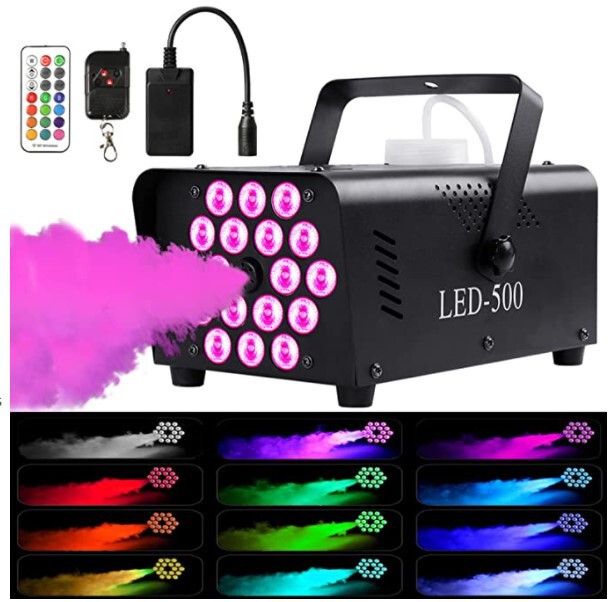 リモコン LED500W ステージスモークマシンハロウィンスモークマシンスプレーマシン 400 ワットスモークマトマイザー|undefined