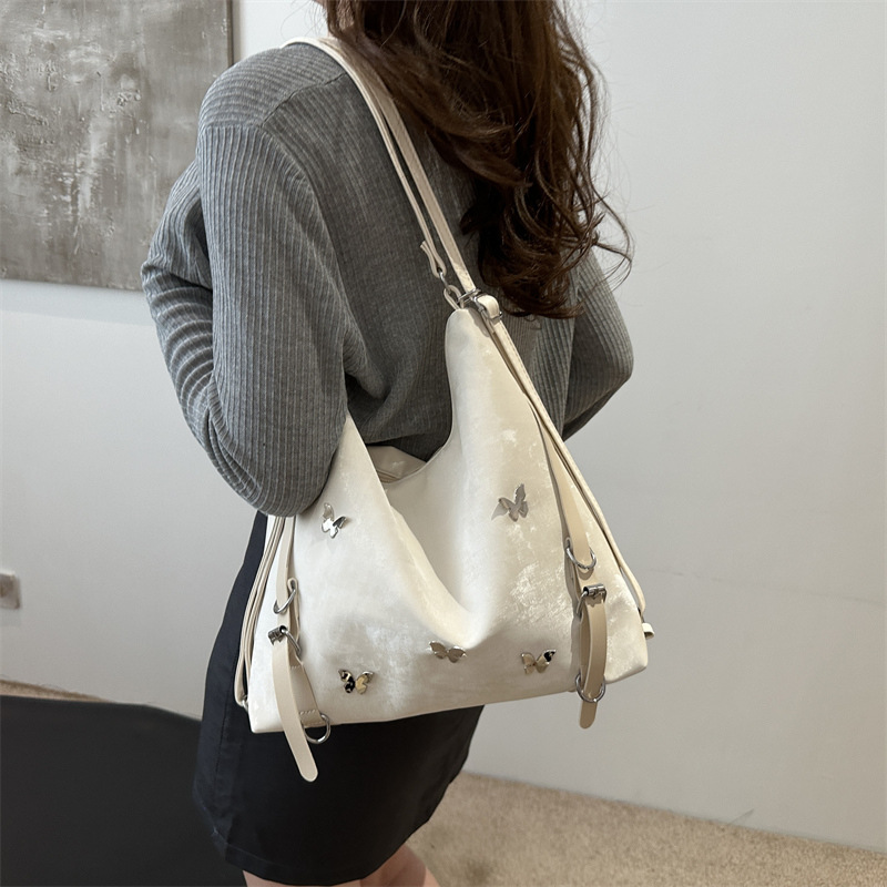 Bolsas de gran capacidad para mujeres 2024 nuevo verano de alto nivel nicho nicho viaje tote de hombro mochila de hombro