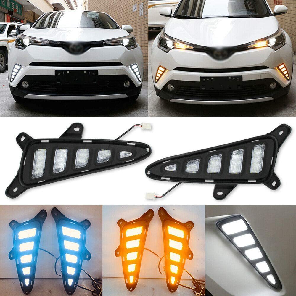 adaptado para la luz diurna de Toyota Yizéchr conducida por la luz de dirección de la luz de niebla delantera y trasera especial de modificación no destructiva