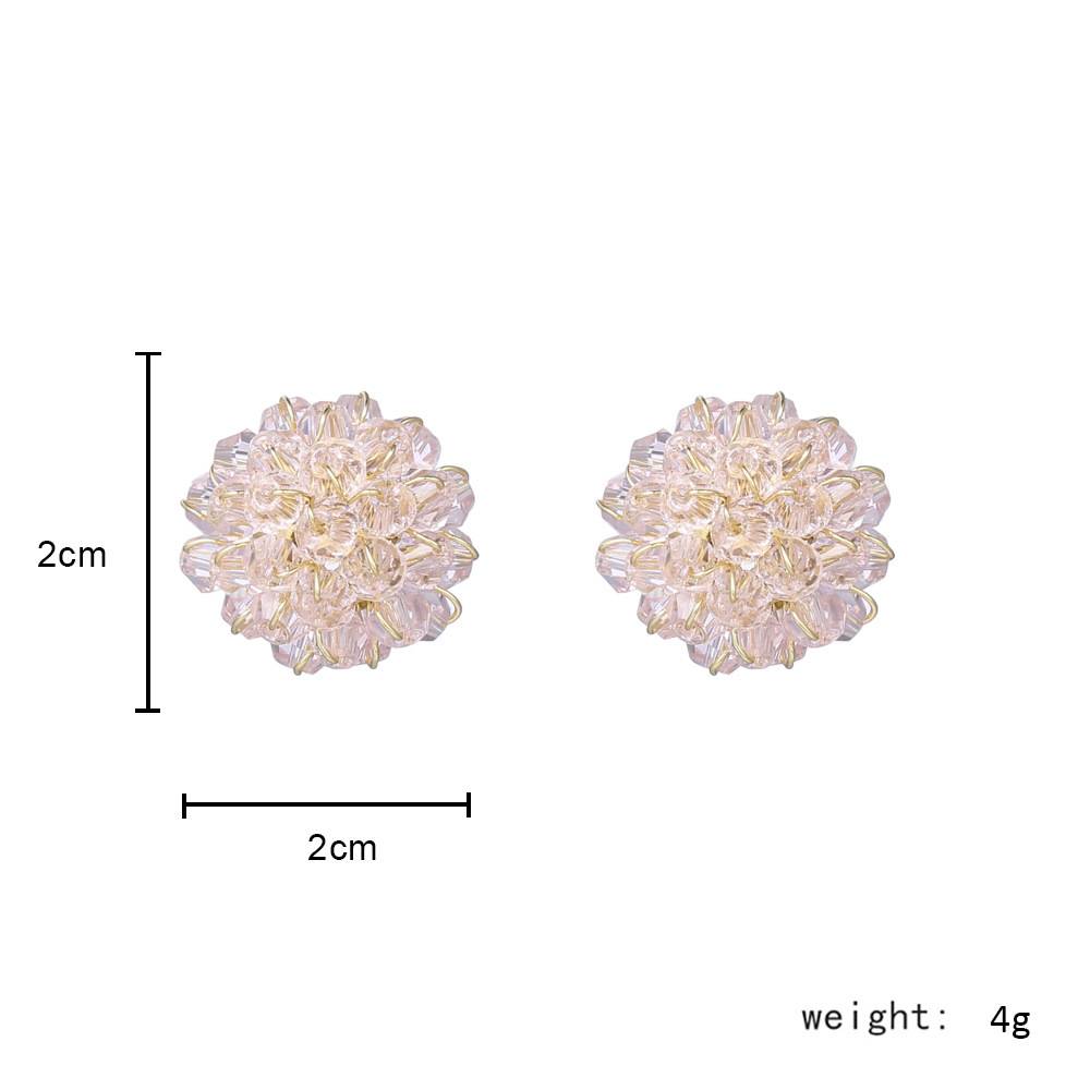 8g Weight No Inlaid Inlay Material Flower Synthetic Resin No Inlaid Earrings