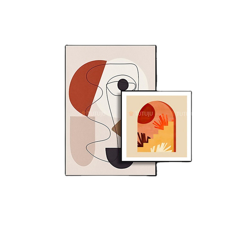 Superposición de pintura sala de estar sofá Fondo pared pintura decorativa minimalista superposición abstracta colgando pintura dormitorio cabecera comedor mural