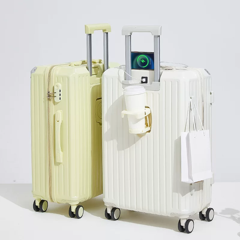Universal suitcase on wheels, capacious bag