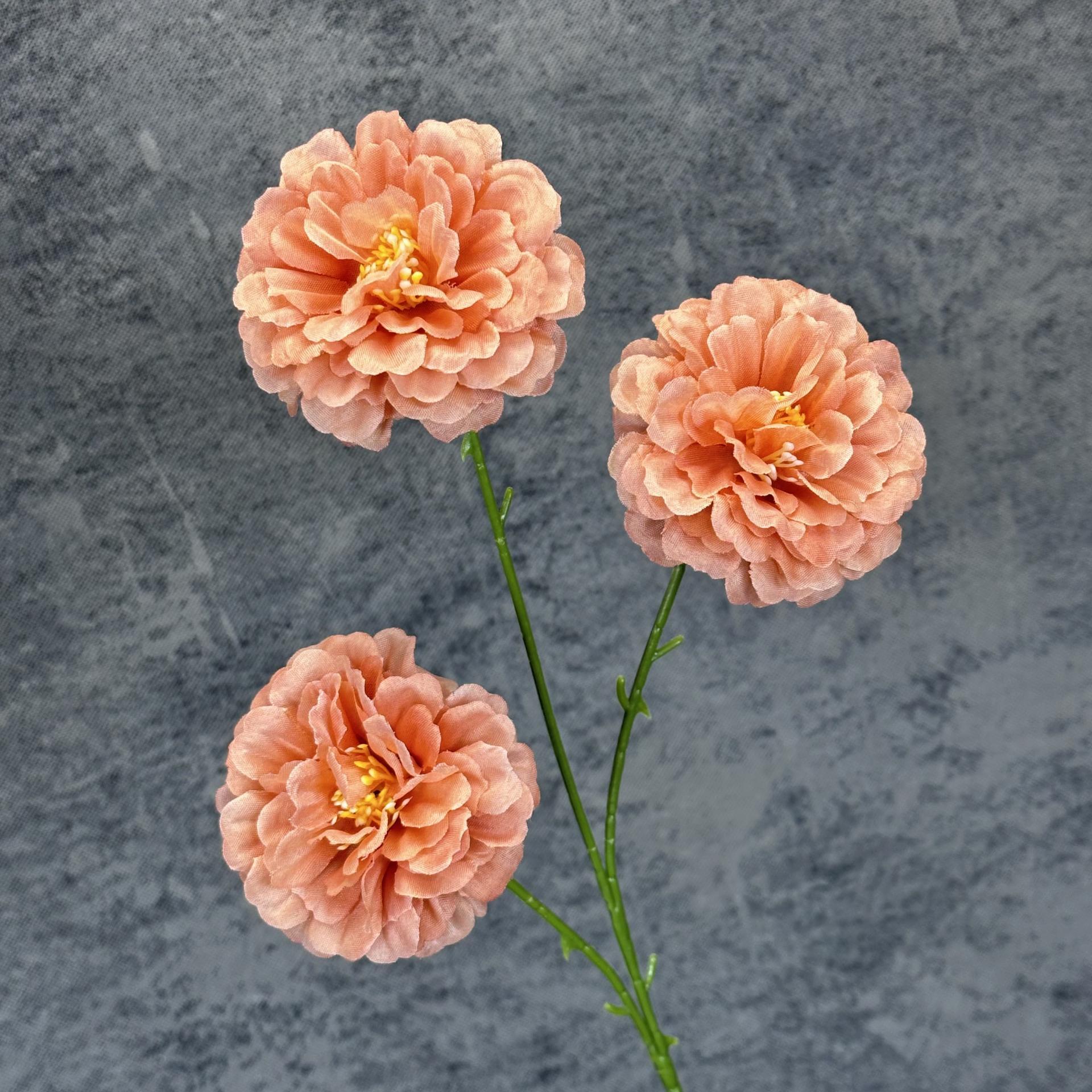 Nuevo hibisco 3 flores de boda decoración del hogar decoración de flores de seda hechas a mano adornos de flores falsas transfronterizas al por mayor