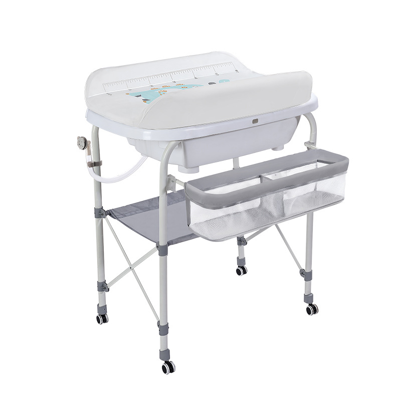 Mesa de pañales para bebés, mesa de cuidado de recién nacidos, mesa de baño, mesa de masaje para bañarse, mesa de cambio de pañales para bebés en la cama