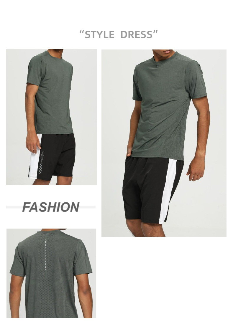 Men's Solid Color T-shirt Men's Clothing display picture 2