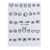 Nail stickers, fake nails, rabbit, adhesive sticker, suitable for import, new collection, with little bears, wholesale