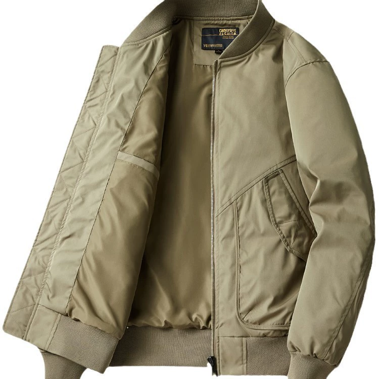 Мужская осенняя куртка для отдыха, бейсбольная ретро короткая модная куртка-униформа, усиленная утеплённость, американский стиль, большой размер, свободный крой