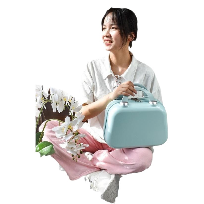 Estuche cosmético japonés con regalo portátil mini maleta de 14 pulgadas para mujer que puede colgar equipaje