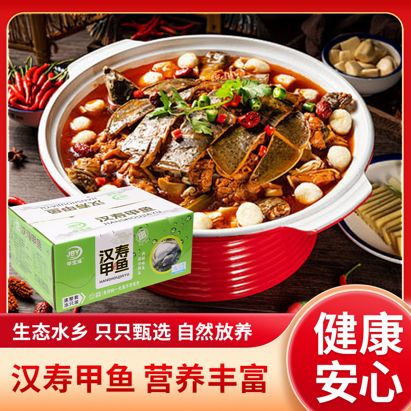 鲜冻汉寿甲鱼酒店家用煲汤红烧火锅王八海鲜滋补麻辣甲鱼整只批发