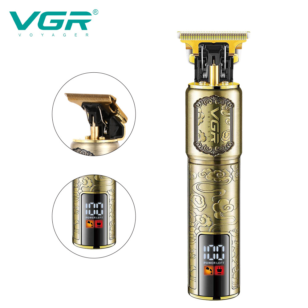Electric Hair Clipper with Styling And Engraving Functions Professional Metal Clipper for Men Digital Display Home Use_voghion.com